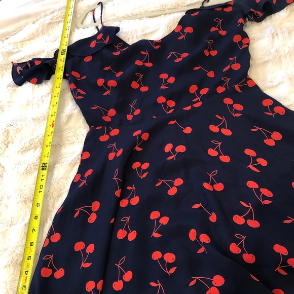 Lulu’s - Navy & Red Cherry Dress- NWT! - Picture 7 of 7